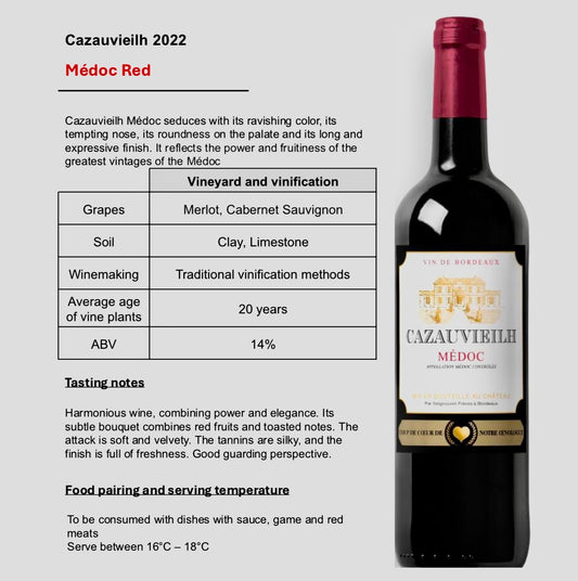 Cazauvieilh Médoc 2022